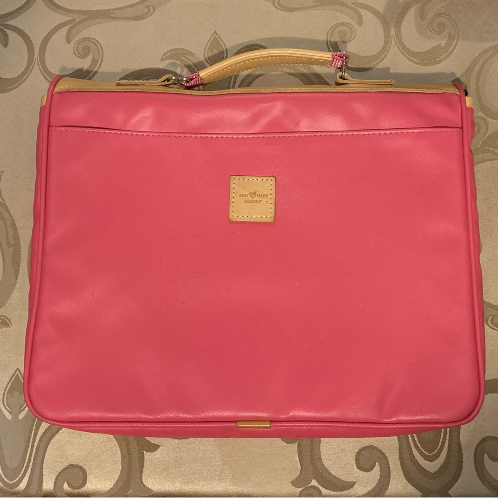 Designer Jon Hart Monogrammed Laptop/Documents Bag